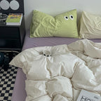 Color Block Duvet Cover Set (includes duvet cover + sheet + pillowcases 4Pcs)