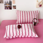 Thin Striped Duvet Cover Set (includes duvet cover + pillowcases 3pcs)