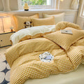 Gingham Duvet Cover Set (includes duvet cover + pillowcases 3pcs)