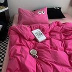 Color Block Duvet Cover Set (includes duvet cover + sheet + pillowcases 4Pcs)