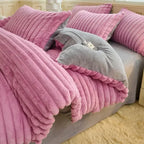 Plush Duvet Cover Set | Double-sided Velvet(includes duvet cover + pillowcases 3pcs)